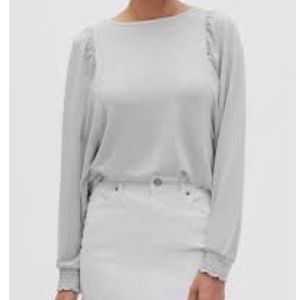 LuxeSpun Puff-Sleeve Knit Top